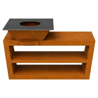Cortena Utekjøkken <strong>Coccina</strong>  Cortenstål 180x90 cm