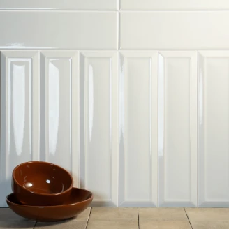 Estudio Veggflis <strong>Metropolis</strong>  White Fasat Blank 10x40 cm