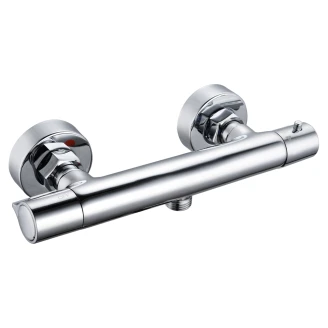 Dusjbatteri <strong>Vitalis</strong>  Krom Blank med Termostat