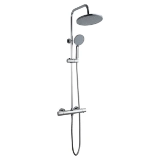 Takdusjsett <strong>Lumitherm</strong>  Krom Blank med Termostat