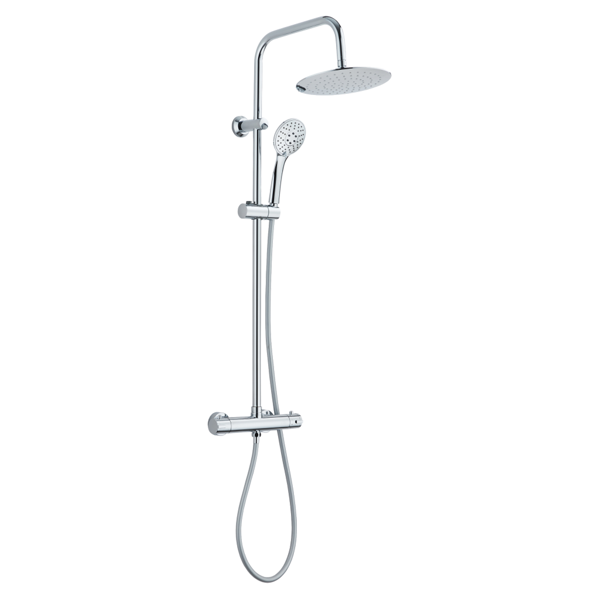 Takdusjsett Aether Krom Blank med Termostat