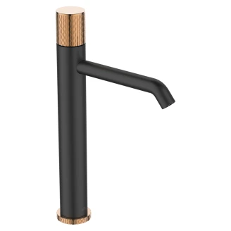 Høyt servantbatteri <strong>Rivage</strong>  Svart-Roségull