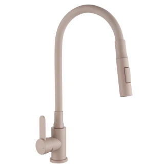Kjøkkenbatteri <strong>Taormina</strong>  Beige Matt med fleksibel tut