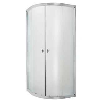 Dusjhjørne <strong>Kavon</strong>  80x80 cm Rund Krom Blank Frostet