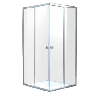Dusjhjørne <strong>Lusento</strong>  90x90 cm Firkantet Krom Blank