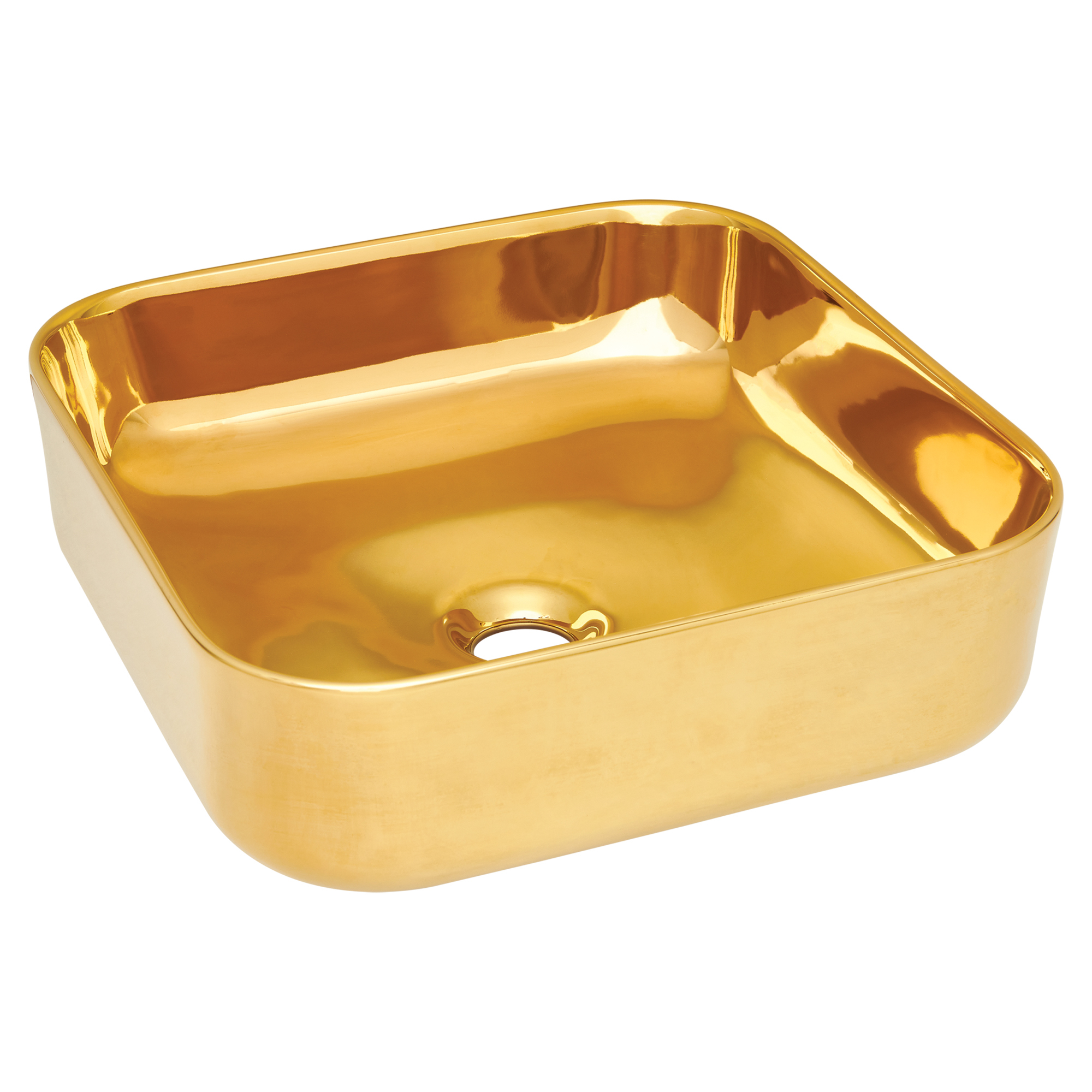 Servant Rille Firkantet Gull Blank 39 cm