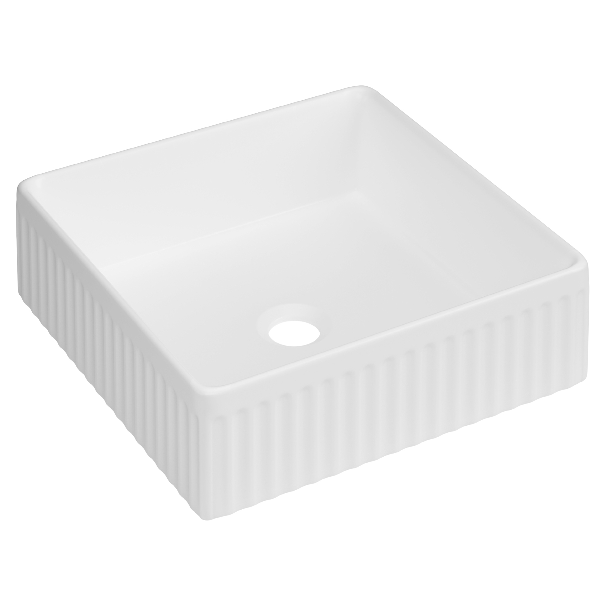 Servant Relief Firkantet Hvit Blank 36 cm