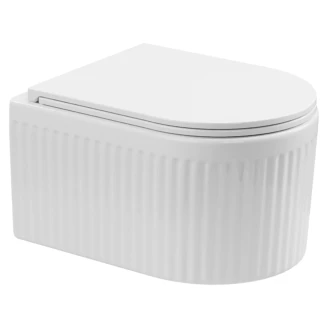 Vegghengt toalett <strong>Relief</strong>  Hvit Blank