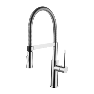 Omnires Kjøkkenarmatur med Uttrekkbar Tut <strong>X3</strong>  Krom Blank