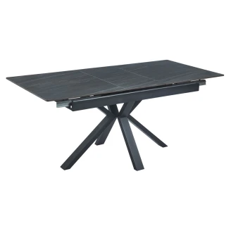 Spisebord Uttrekkbart <strong>Triolette</strong>  Svart 140-180x85 cm