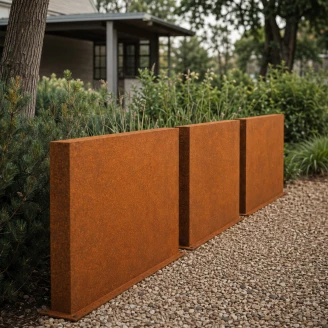 Cortena Skjerm <strong>Espada</strong>  Cortenstål 60x15x60 cm