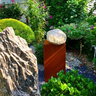Cortena Hagepidestall <strong>Simple Corten</strong> stål 30x30x45 cm