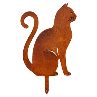 Cortenique Hagedekorasjon Katt <strong>Nordgård</strong>  Cortenstål