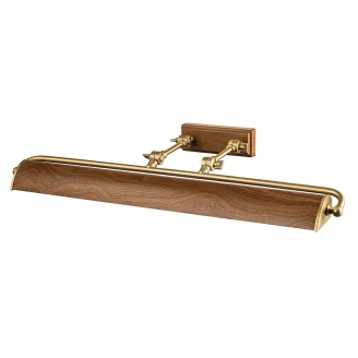 Elstead Vegglampe <strong>Winchfield</strong>  Eik, Antikk Messing 70 cm