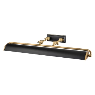 Elstead Vegglampe <strong>Winchfield</strong>  Svart, Antikk Messing 70 cm