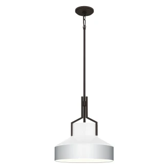 Quoizel Pendellampe <strong>Brecken</strong>  Hvit, Svart Ø 37 cm
