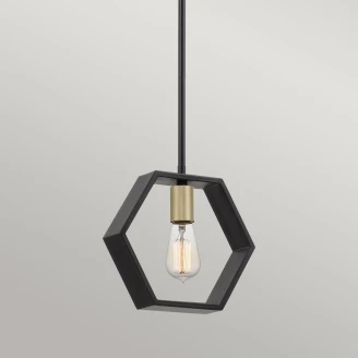 Quoizel Pendellampe <strong>Bismarck</strong>  Svart