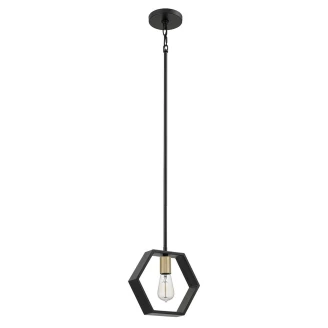 Quoizel Pendellampe <strong>Bismarck</strong>  Svart