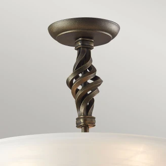Elstead Taklampe Pembroke Svartgull Ø 40 cm