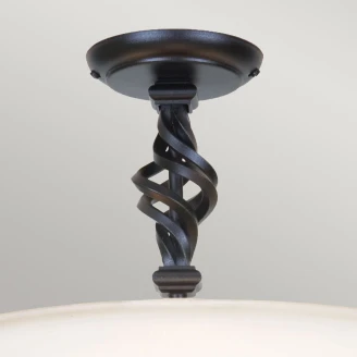 Elstead Taklampe Pembroke Svart Ø 40 cm