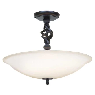Elstead Taklampe <strong>Pembroke</strong>  Svart Ø 40 cm