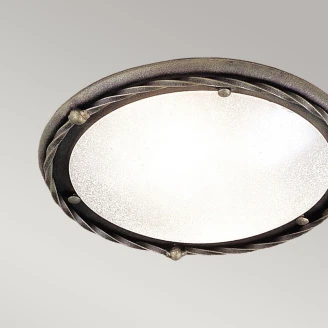 Elstead Taklampe Pembroke Svartgull Ø 30 cm