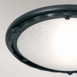 Elstead Taklampe Pembroke Svart Ø 30 cm