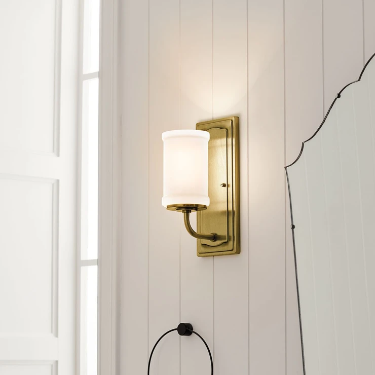 Kichler Vegglampe Vetivene Messing