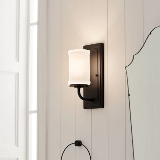 Kichler Vegglampe <strong>Vetivene</strong>  Svart