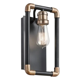 Kichler Vegglampe <strong>Imahn</strong>  Svart, Messing