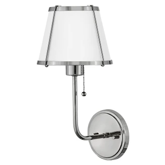 Hinkley Vegglampe <strong>Clarke</strong>  Sølv, Hvit