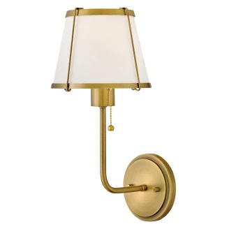 Hinkley Vegglampe <strong>Clarke</strong>  Messing, Elfenben