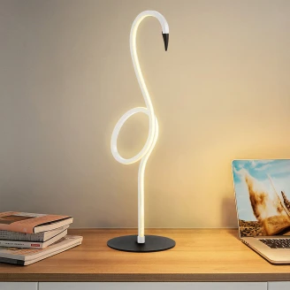 Elstead Bordlampe Flamingo Hvit