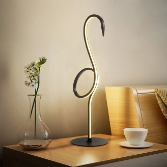 Elstead Bordlampe Flamingo Svart