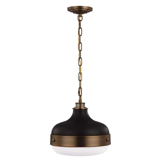 Feiss Pendellampe M Cadence Antikk Messing, Svart
