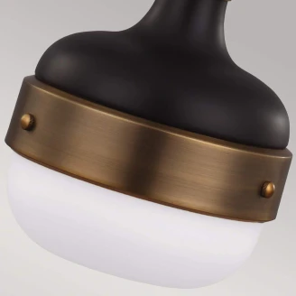 Feiss Pendellampe S Cadence Antikk Messing, Svart