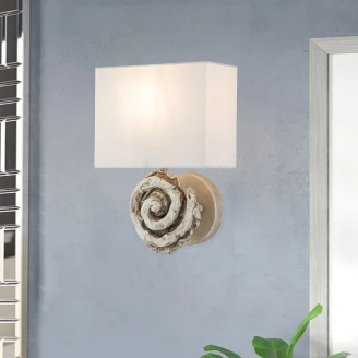 Flambeau Vegglampe M <strong>Swirl</strong>  Benhvit