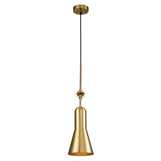 Elstead Pendellampe M Etoile Antikk Messing, Gull