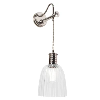 Elstead Vegglampe <strong>Douille</strong>  Sølv
