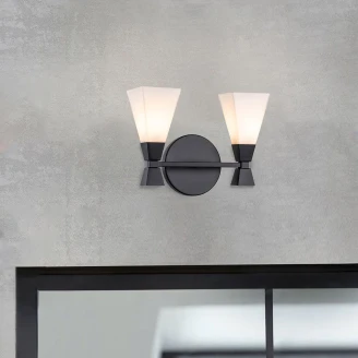 Elstead Vegglampe Duo <strong>Bowtie</strong>  Svart