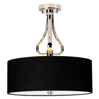 Elstead Taklampe <strong>Falmouth</strong>  Krom, Svart