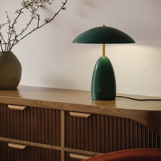Alora Mood Bordlampe M <strong>Poppy</strong>  Furugrønn