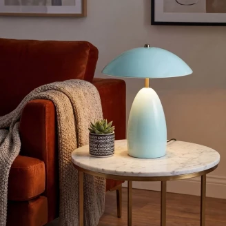 Alora Mood Bordlampe M <strong>Poppy</strong>  Lyseblå