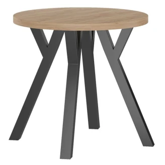 Sidebord <strong>Yaz</strong>  Eg Guld Ø80 cm