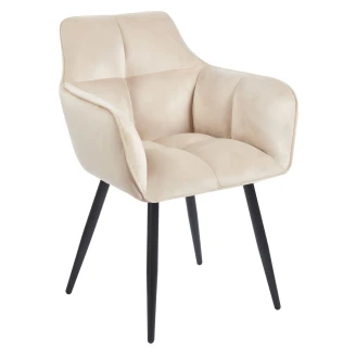 Stol med Armlæn <strong>Easton</strong>  Beige