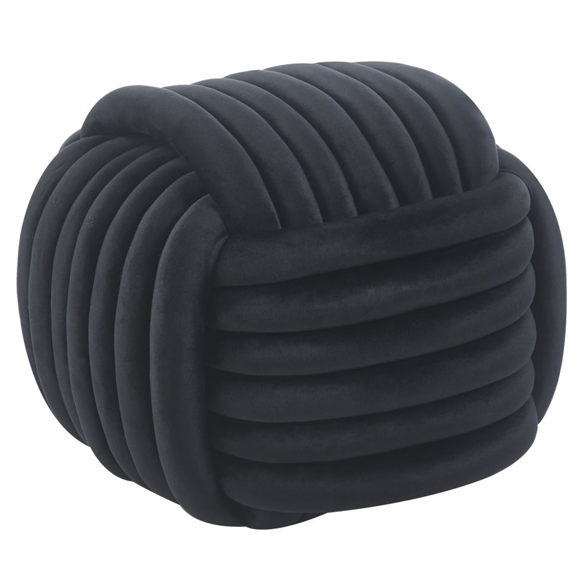 Siddepuf Wistoria Sort 50 cm