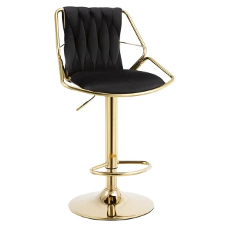 Barstol <strong>Monteris</strong>  Guld, Sort 60-81 cm