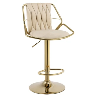 Barstol <strong>Monteris</strong>  Guld, Beige 60-81 cm