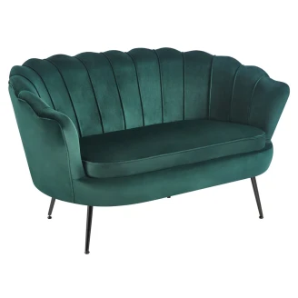 Sofa med Ben Svart <strong>Hightlands</strong>  Grønn