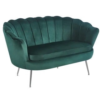 Sofa med Ben Sølv <strong>Hightlands</strong>  Grønn